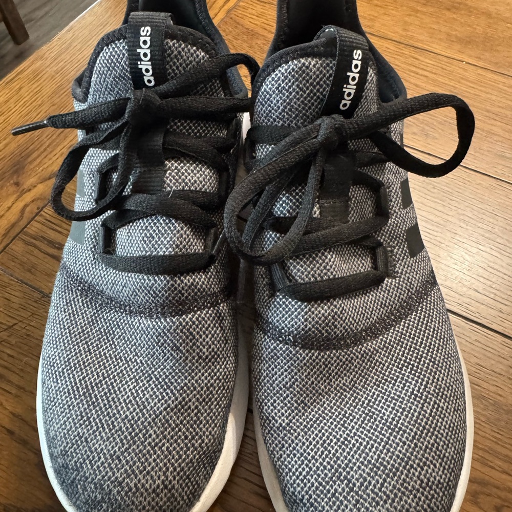 Adidas Men's Black and Gray Shoes